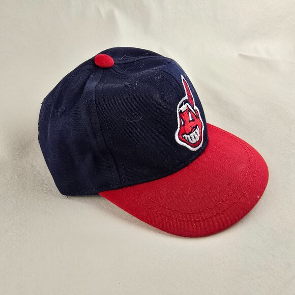 Cleveland Indians Chief Wahoo Infant Baseball Hat Navy Red Outdoor Cap Company - Picture 2 of 8